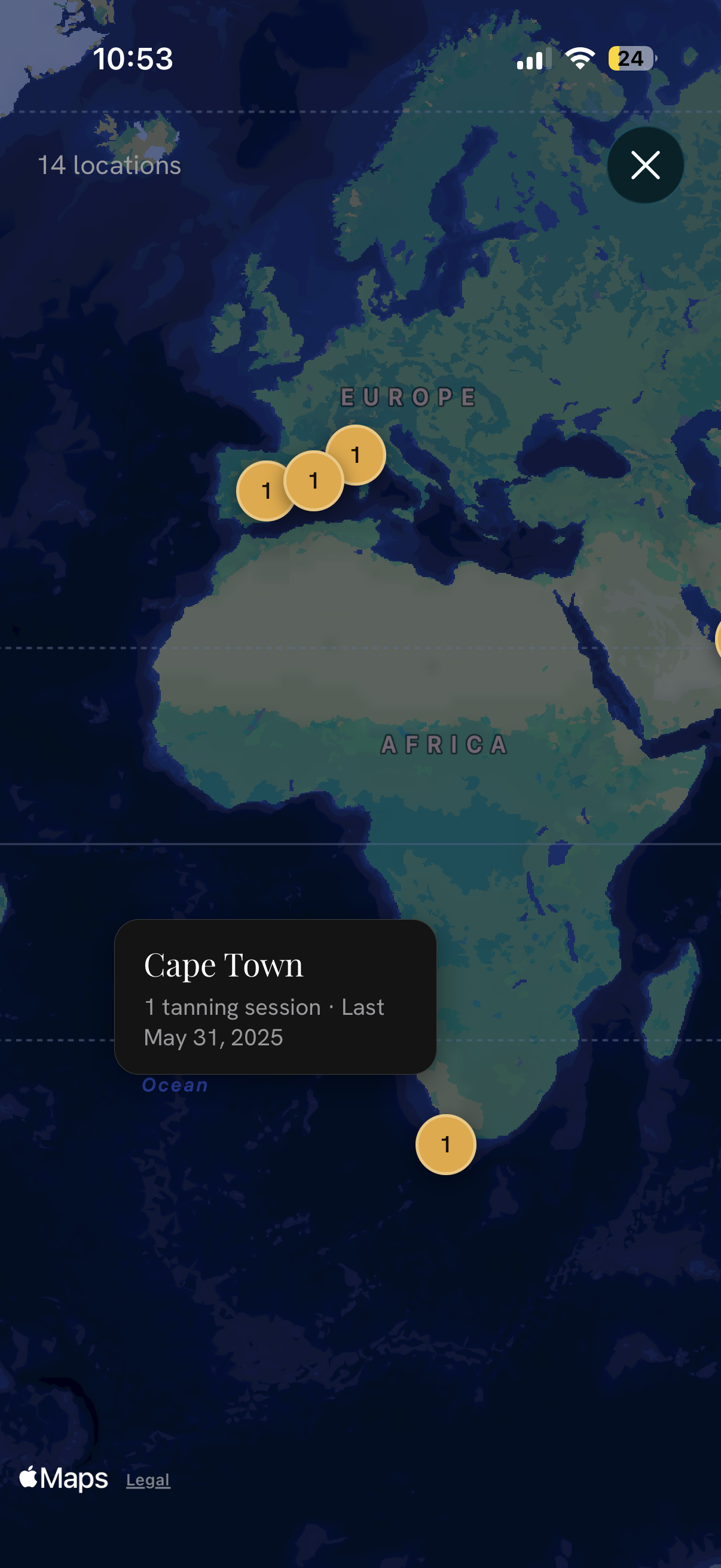 Tan map